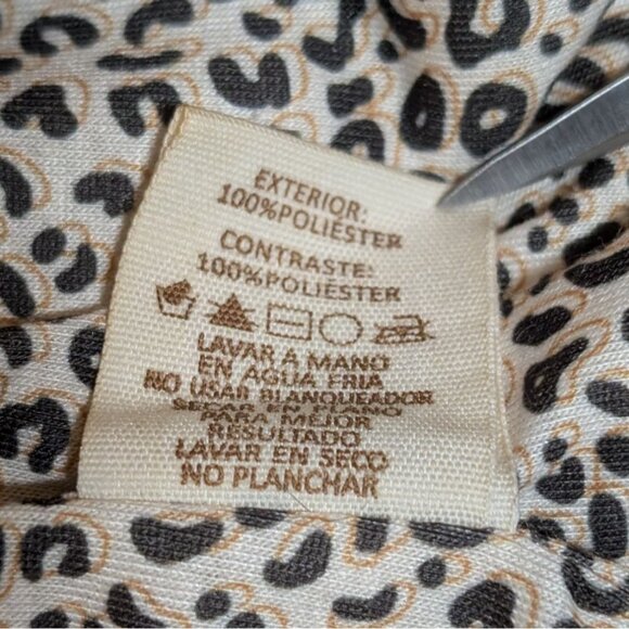 Mystree Faux Fur Vest Leopard Open Front Black Womens Small - Picture 5 of 7